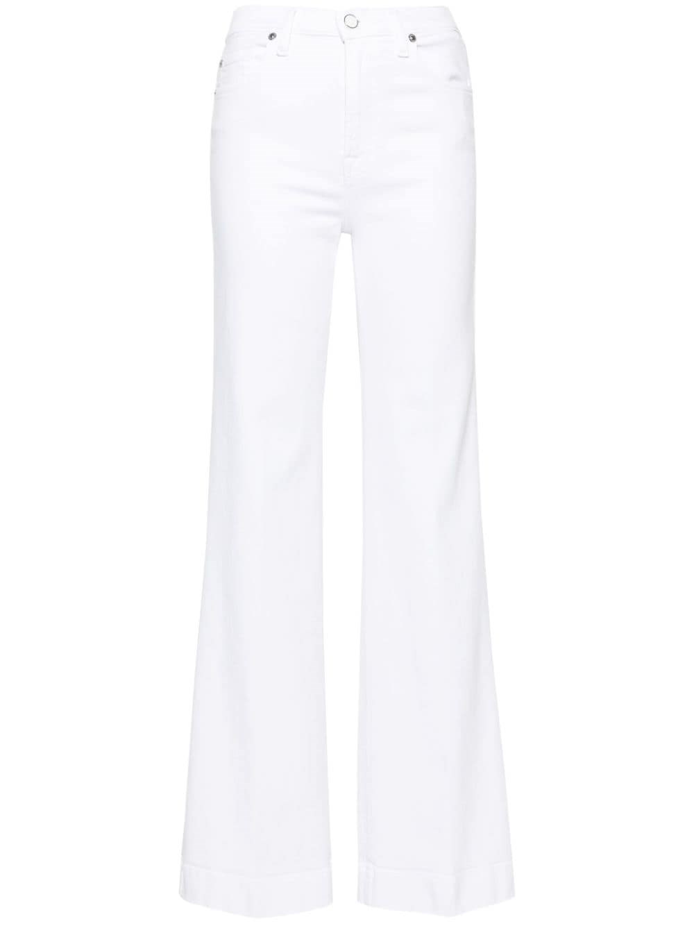 Shop 7 For All Mankind High-waisted Jeans In ホワイト