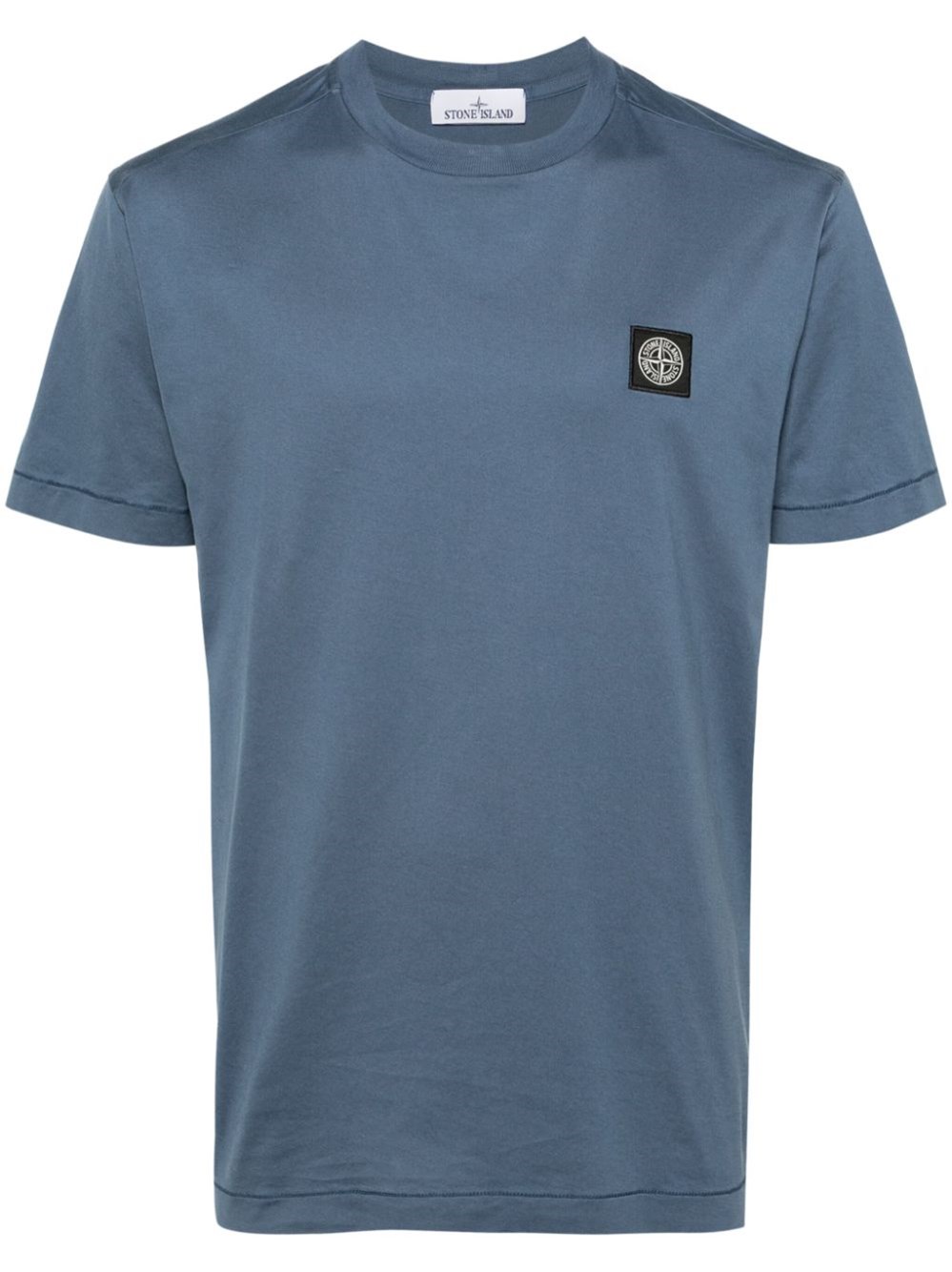 Shop Stone Island T-shirt Logo In Blue