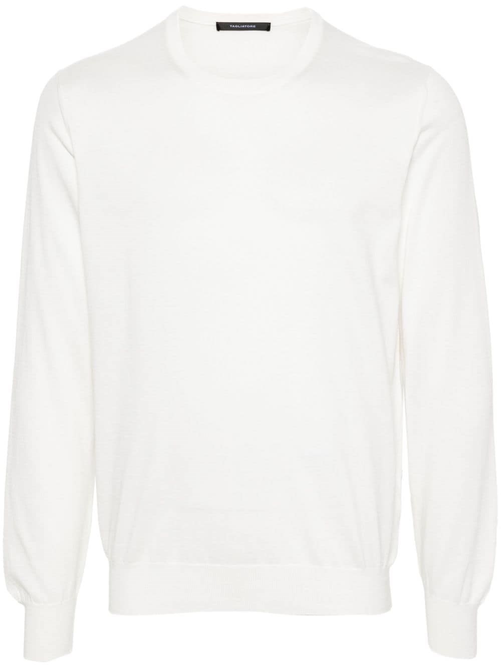 Shop Tagliatore Sweater In White