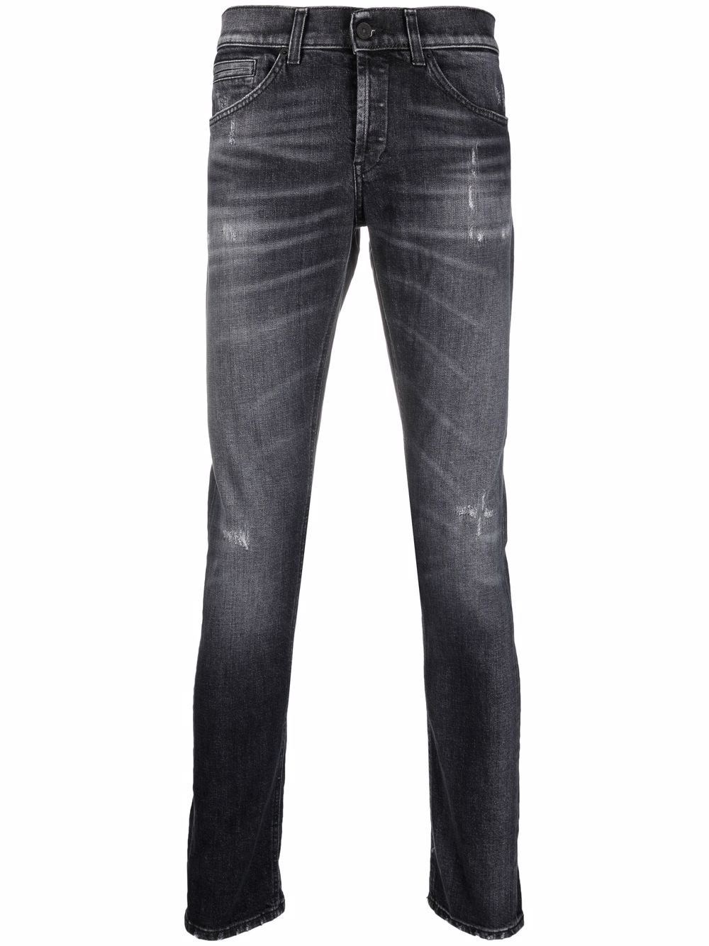 Shop Dondup 'george' Skinny Jeans In Black  