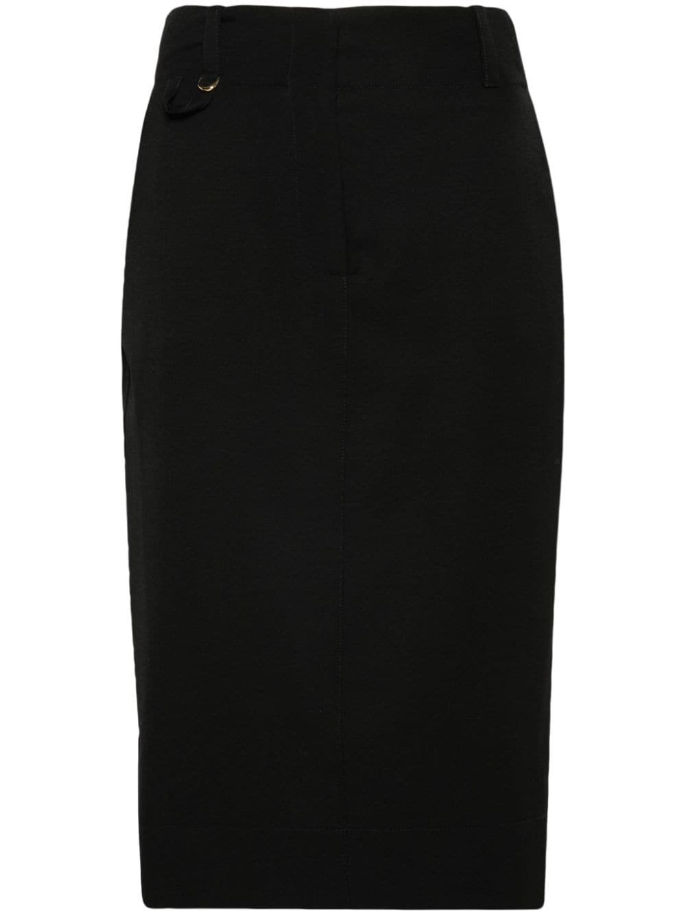 Jacquemus Midi Skirt In Black  