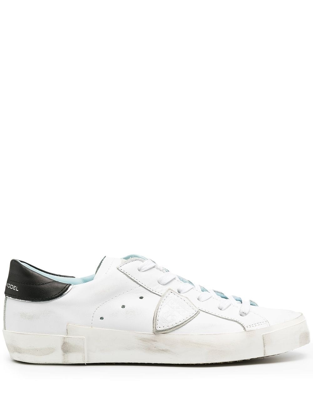Philippe Model Prsx Leather Sneakers In White