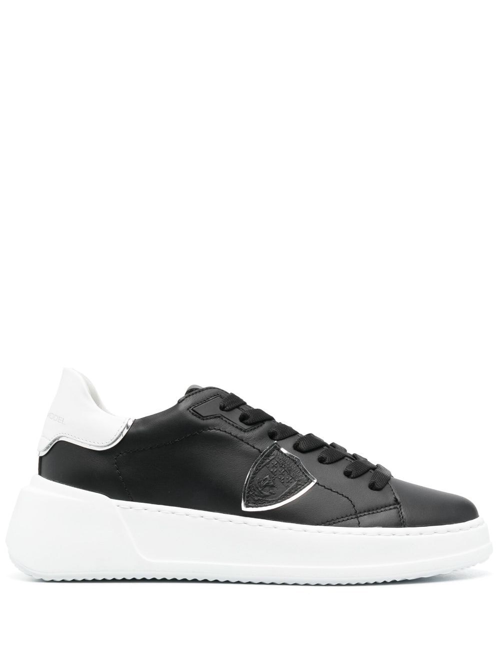 Shop Philippe Model Tres Temple Low-top Sneakers In Black  