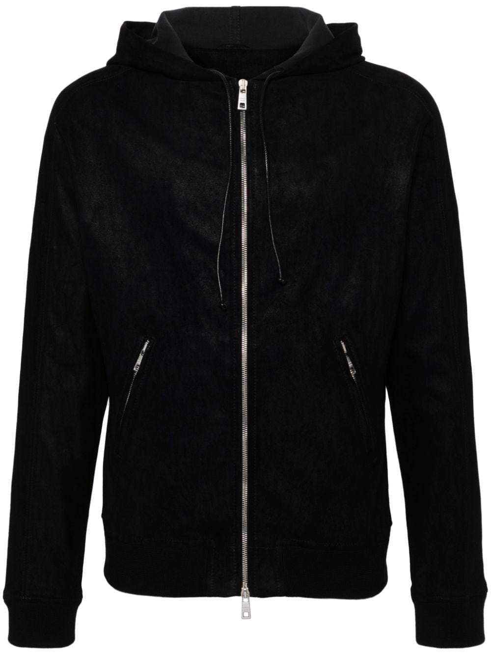 Shop Giorgio Brato Hooded Jacket In ブラック