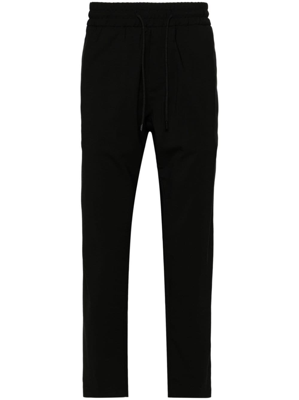Dondup Pants With Drawstring In Black