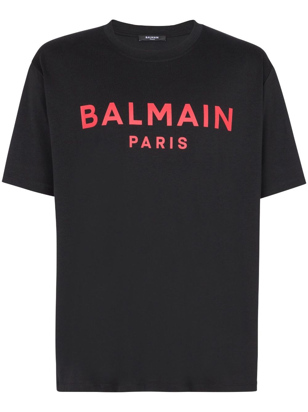 Shop Balmain T-shirt Logo In Black  