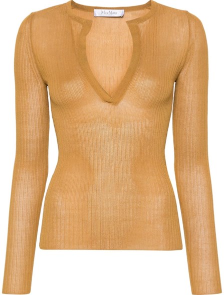 MAX MARA - RIBBED SILK SWEATER