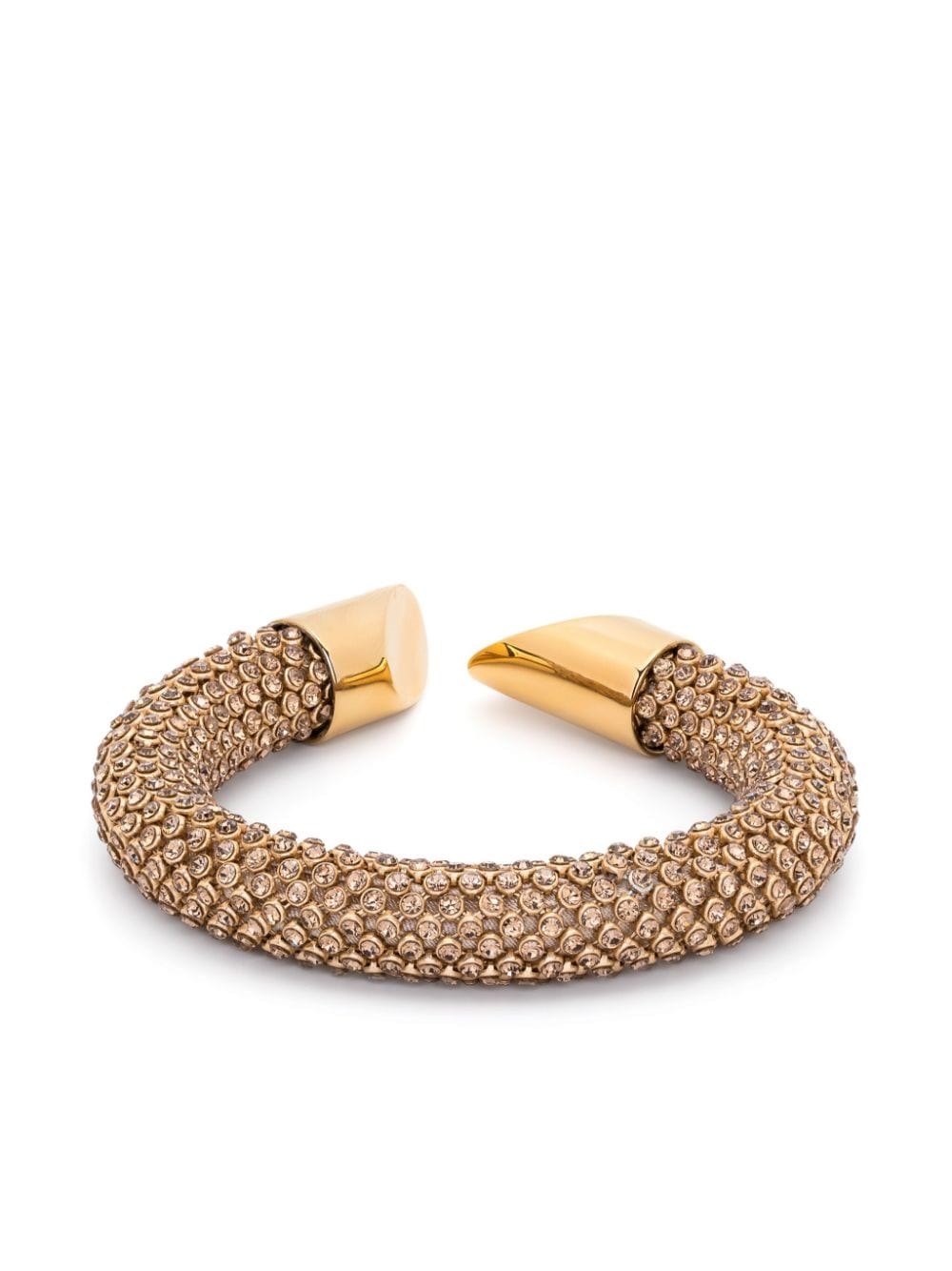 Rabanne Pixel Crystal-embellished Bracelet In Gold
