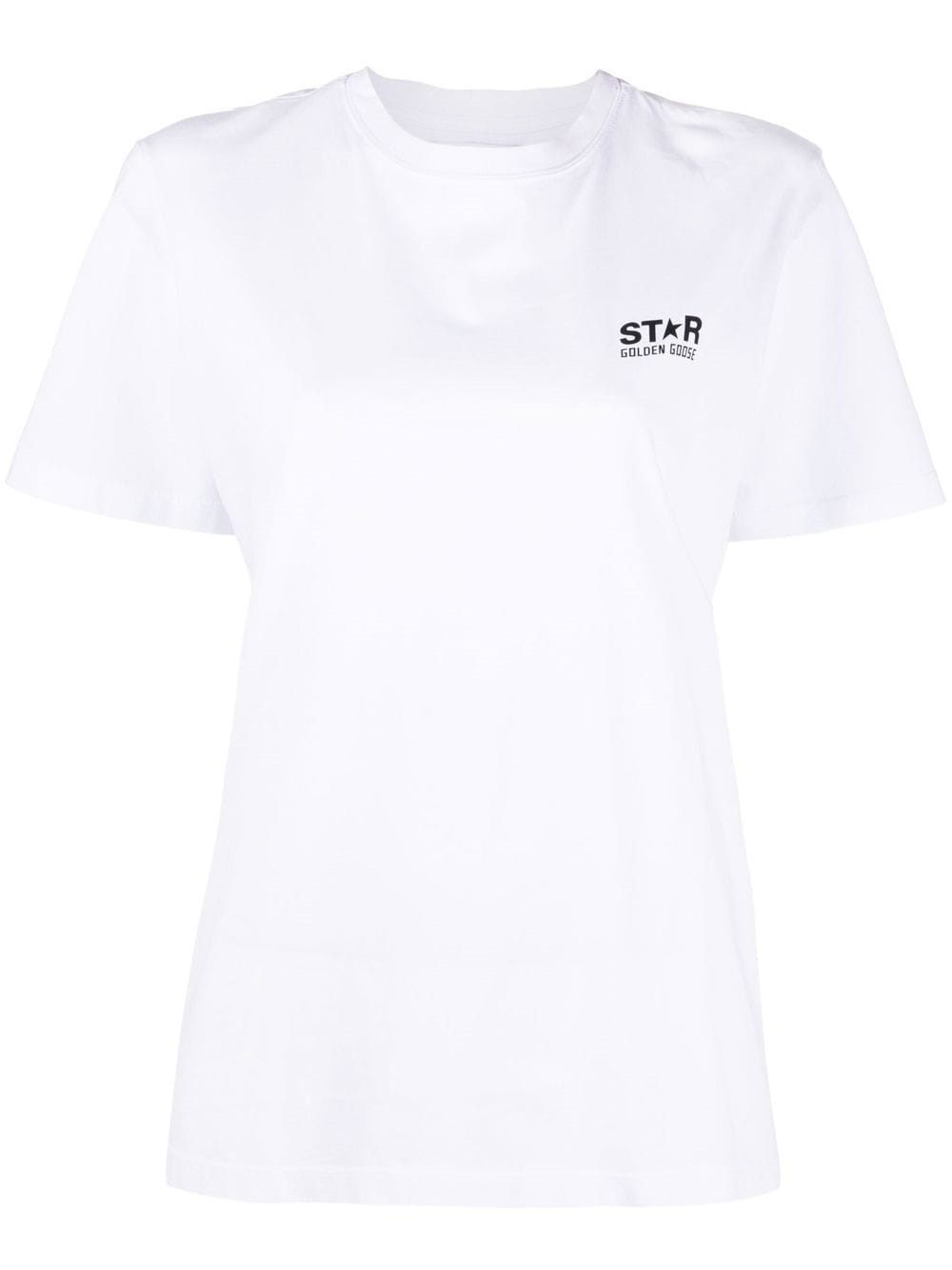 Shop Golden Goose Cotton Jersey T-shirt In White