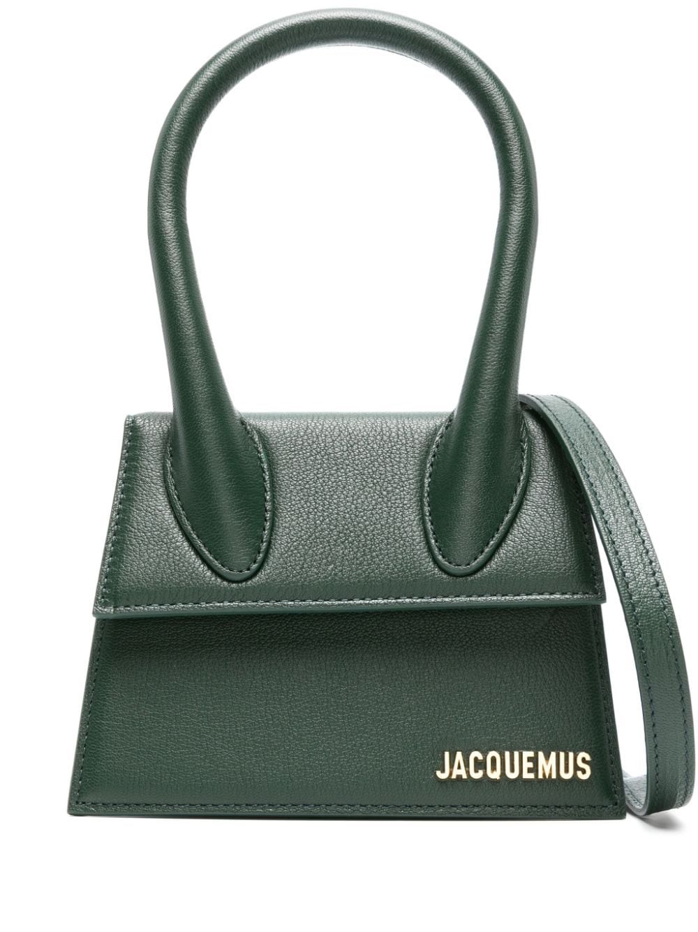 Shop Jacquemus 'le Chiquito Moyen' Bag In Green