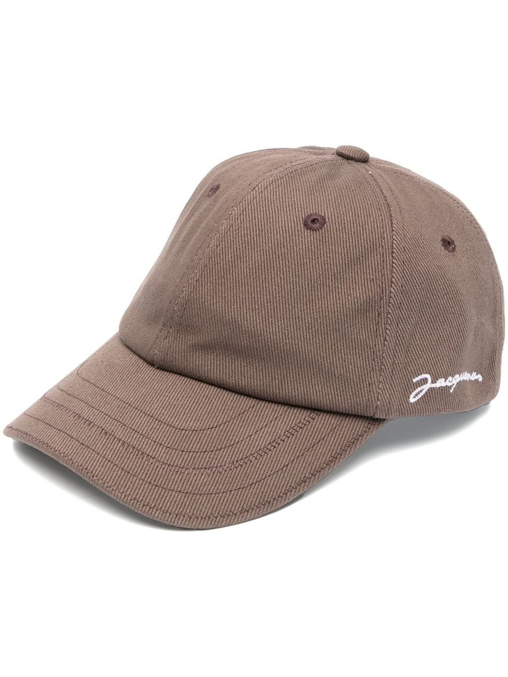 Shop Jacquemus 'le Casquette' Hat In Brown