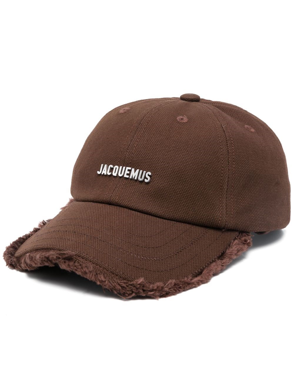 Shop Jacquemus 'le Casquette Artichaut' Hat In Brown