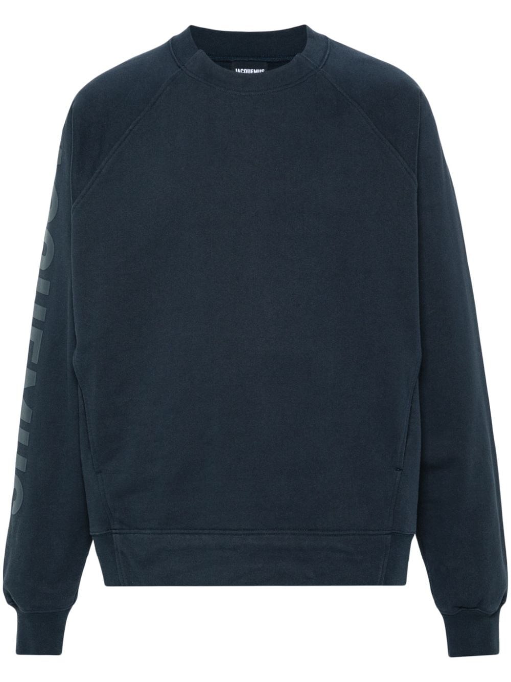 Shop Jacquemus 'le Sweatshirt Typo' Sweatshirt In Blue