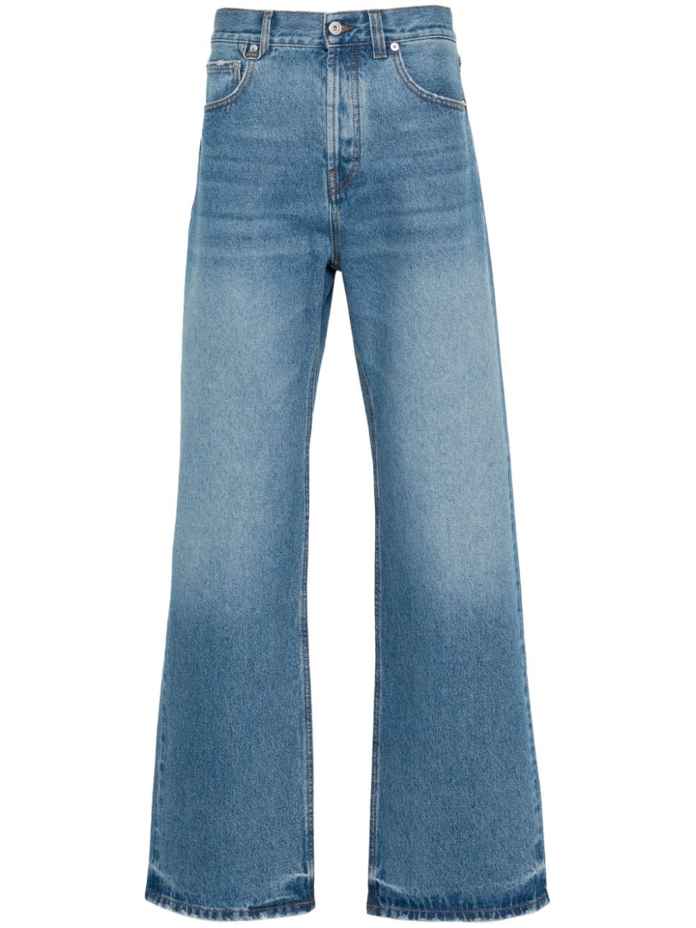 Shop Jacquemus 'le De Nimes Sumo' Jeans In Blue