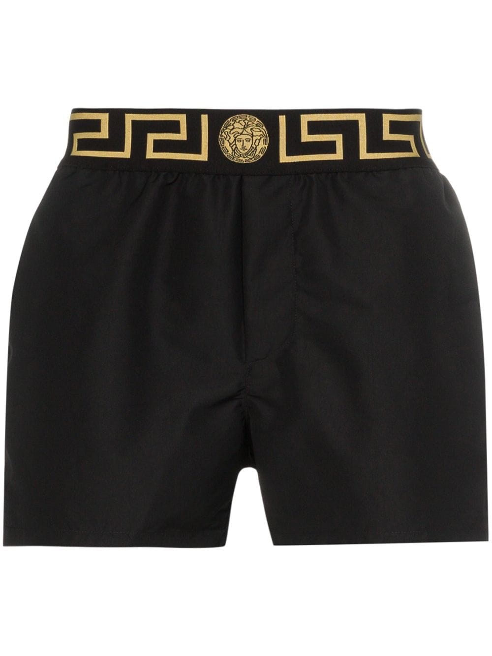 Versace Shorts Mare In Black
