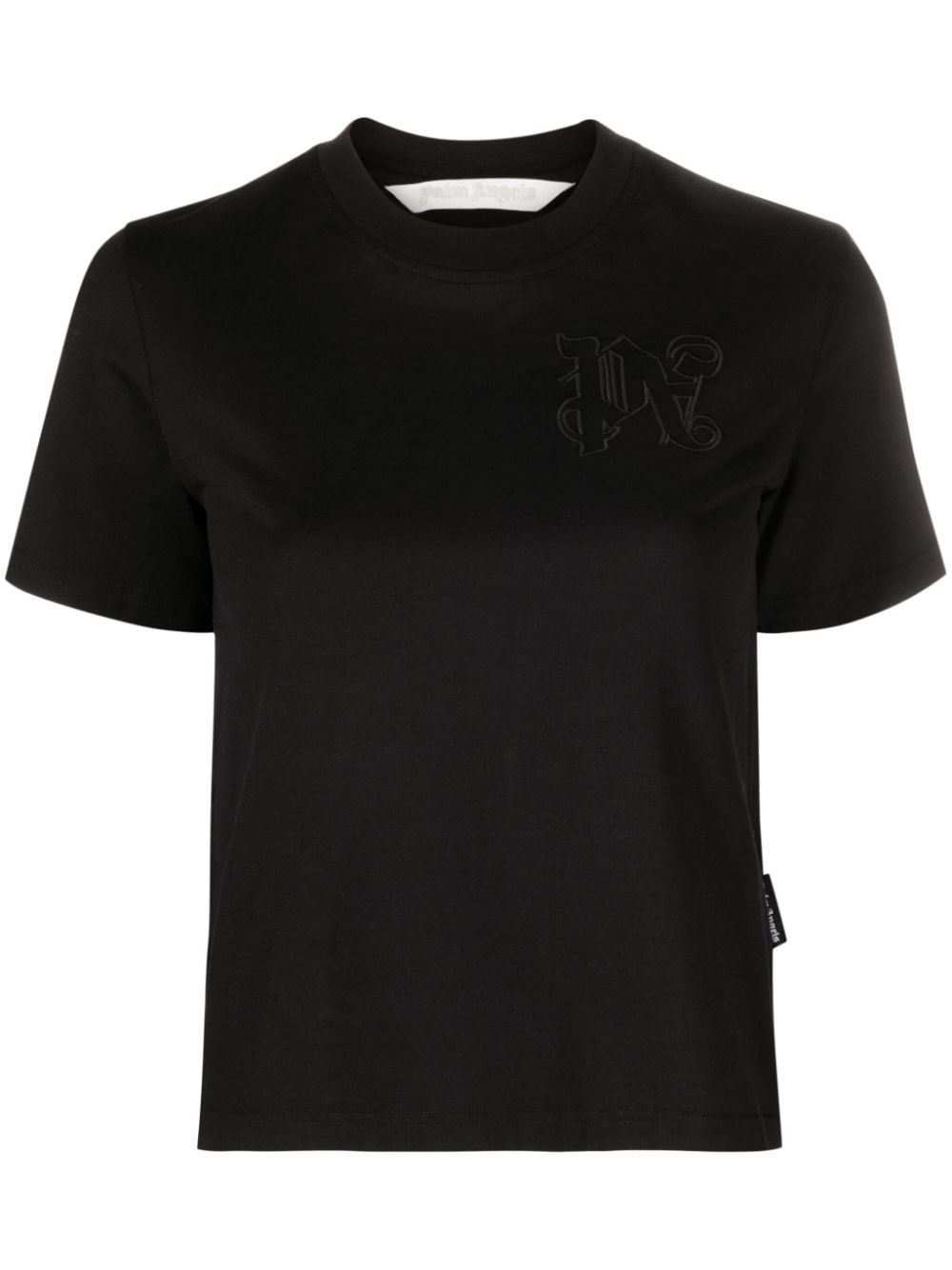Shop Palm Angels Monogram T-shirt In Black  