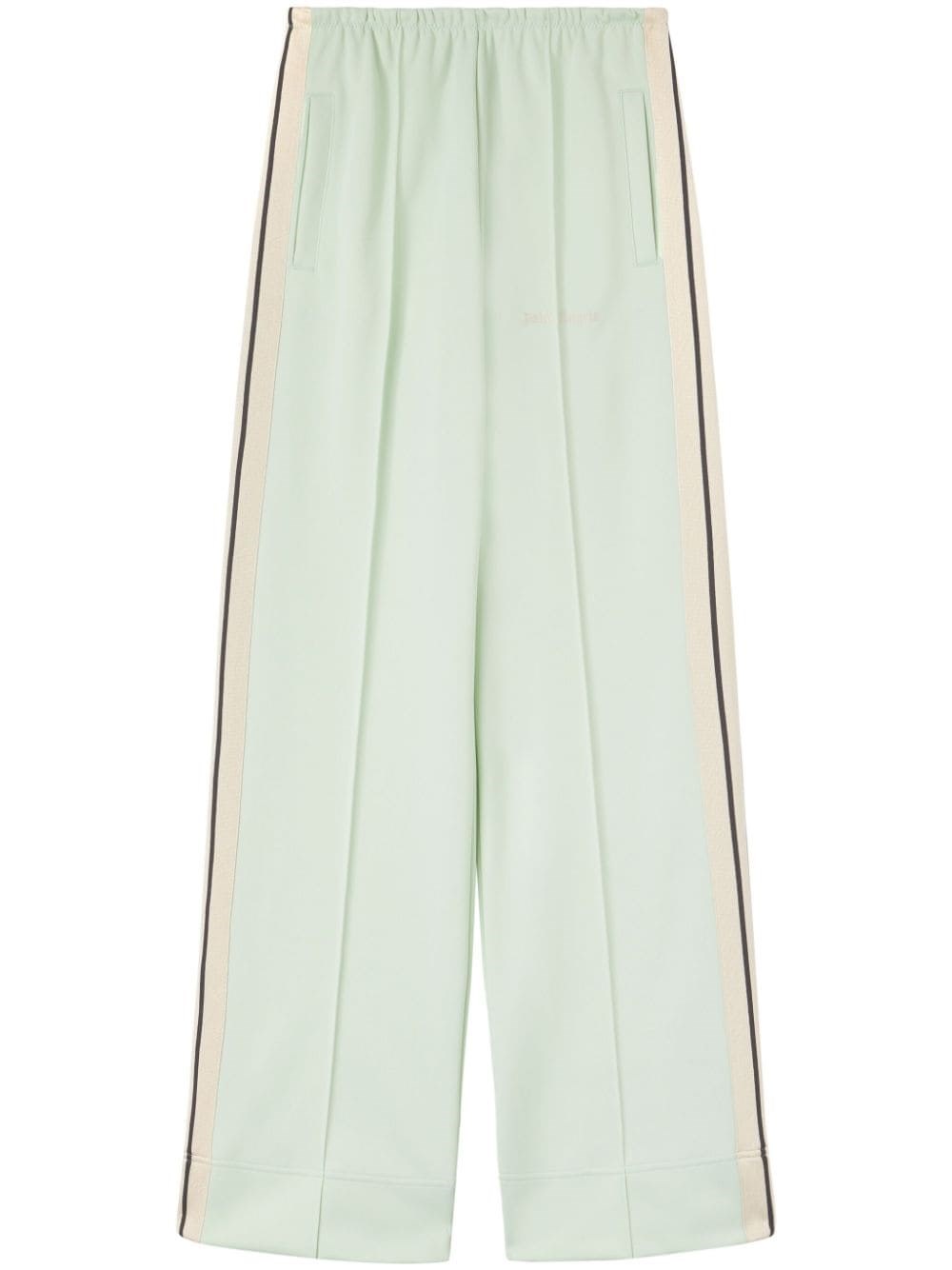 Shop Palm Angels Loose Fit Track Pants In Green