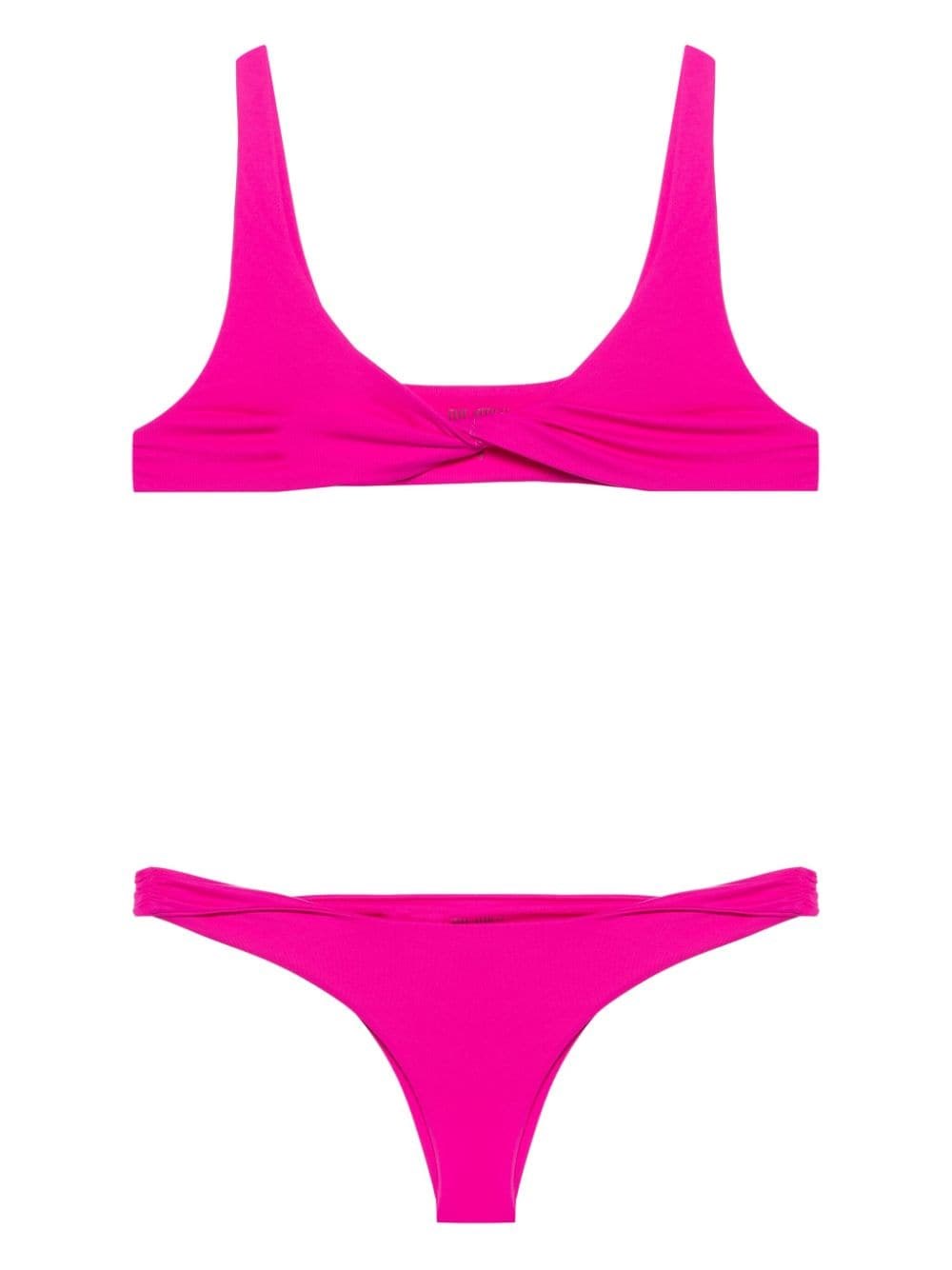 Shop Attico Bikini In Lycra In Pink