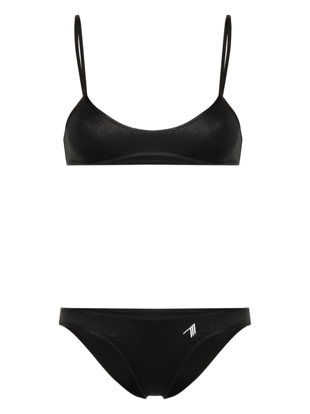 Shop Attico Lycra Bikini In Black  