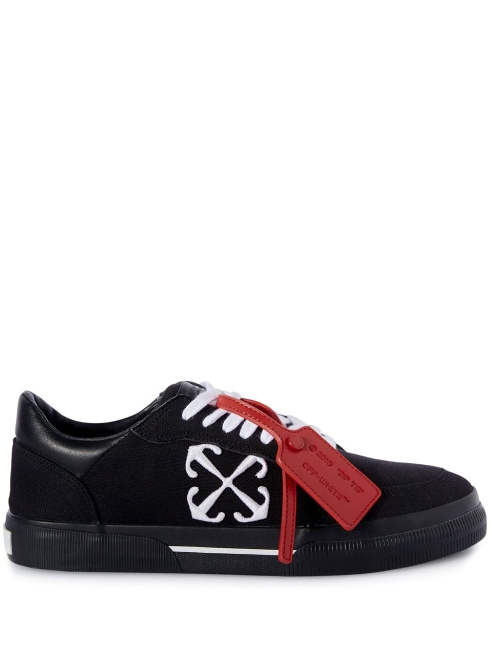 Shop Off-white 'new Low Vulcanized' Sneakers In Black  