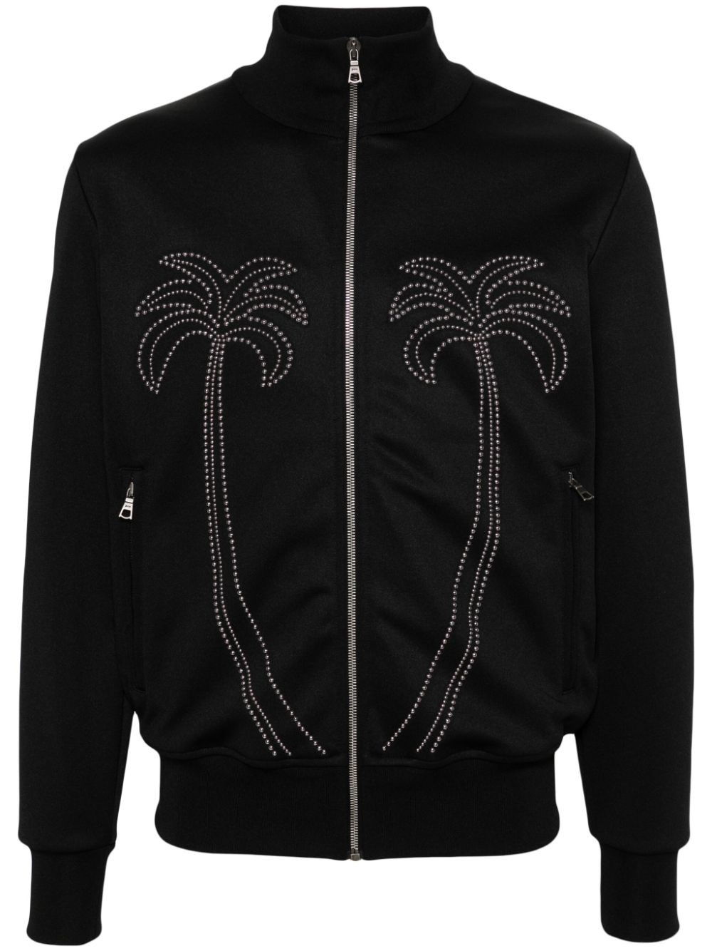 Shop Palm Angels Studded Sweatshirt In Black  