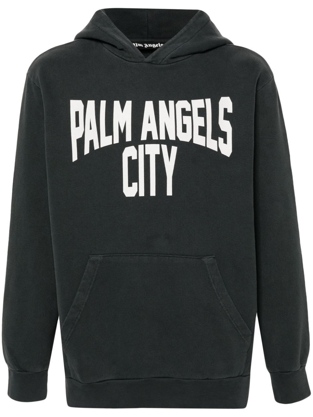 Shop Palm Angels Logo Sweatshirt In Gray