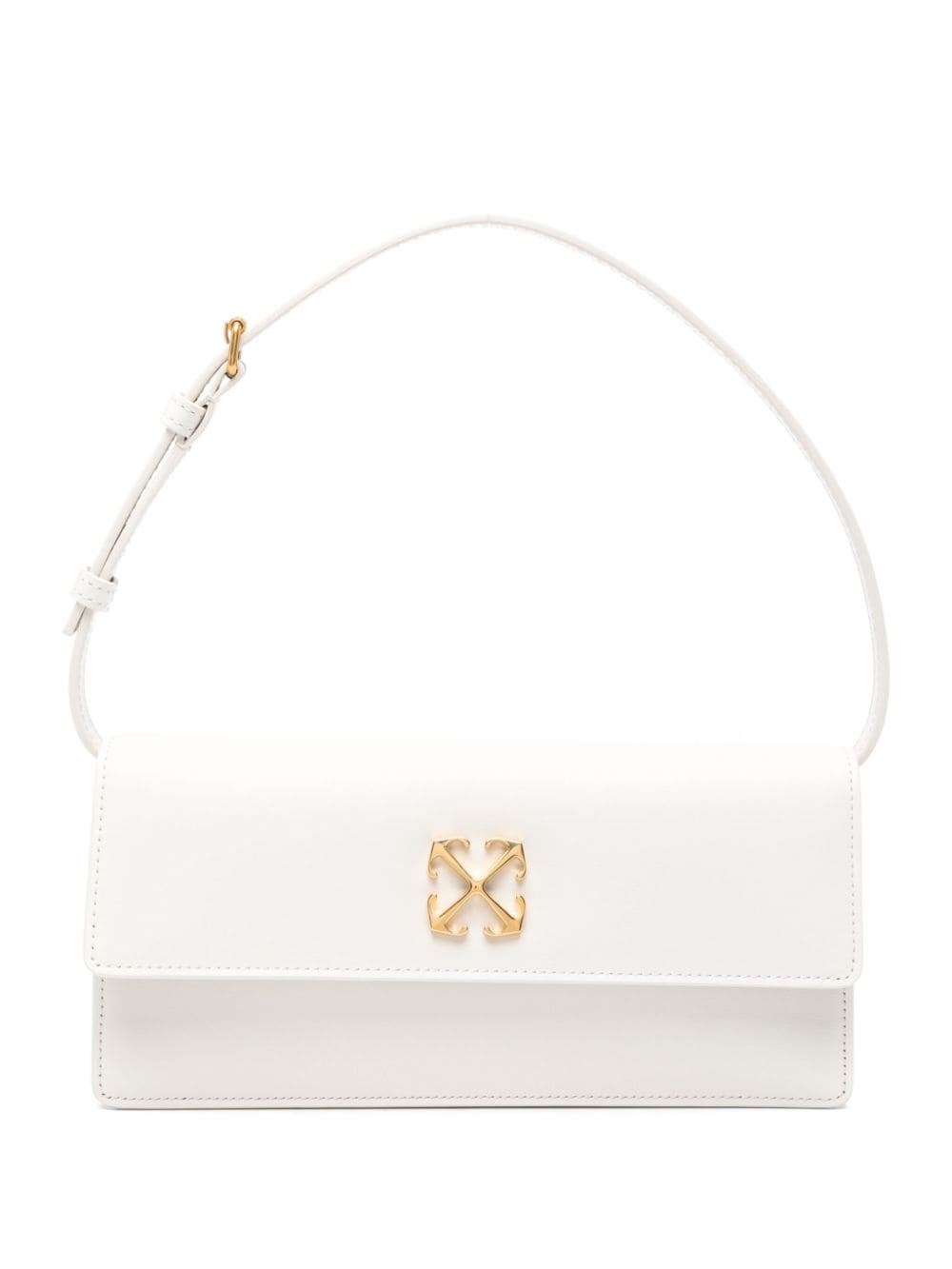 Shop Off-white Jitney 1.0 Leather Bag In White