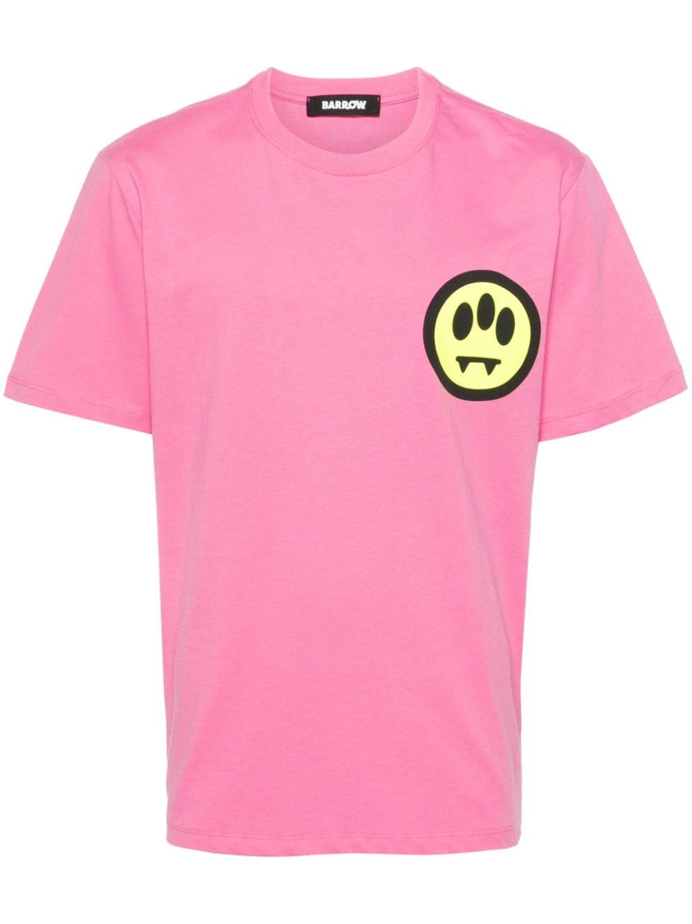 Shop Barrow Cotton Jersey T-shirt In Pink