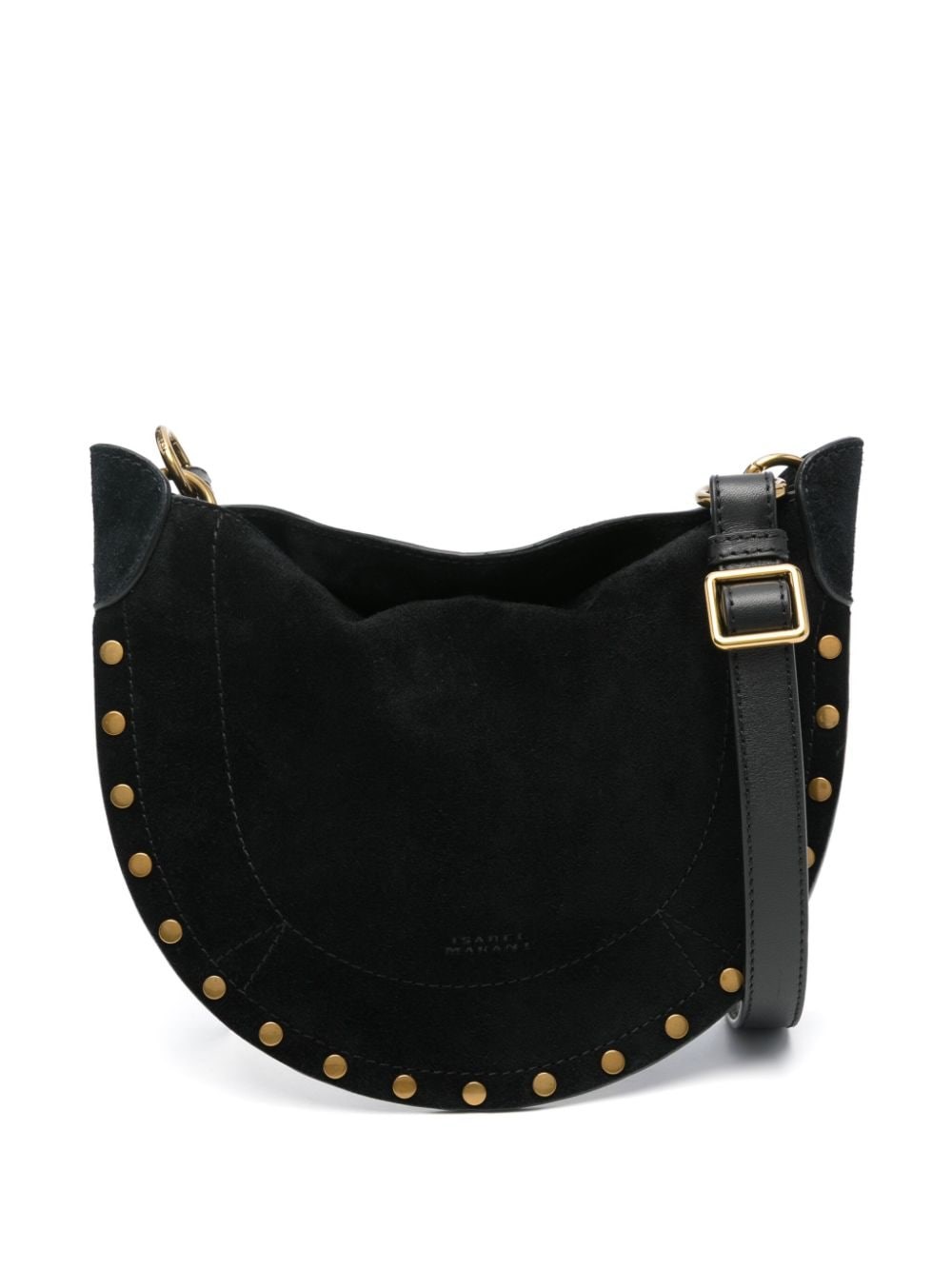 Shop Isabel Marant Moon Mini Shoulder Bag In ブラック