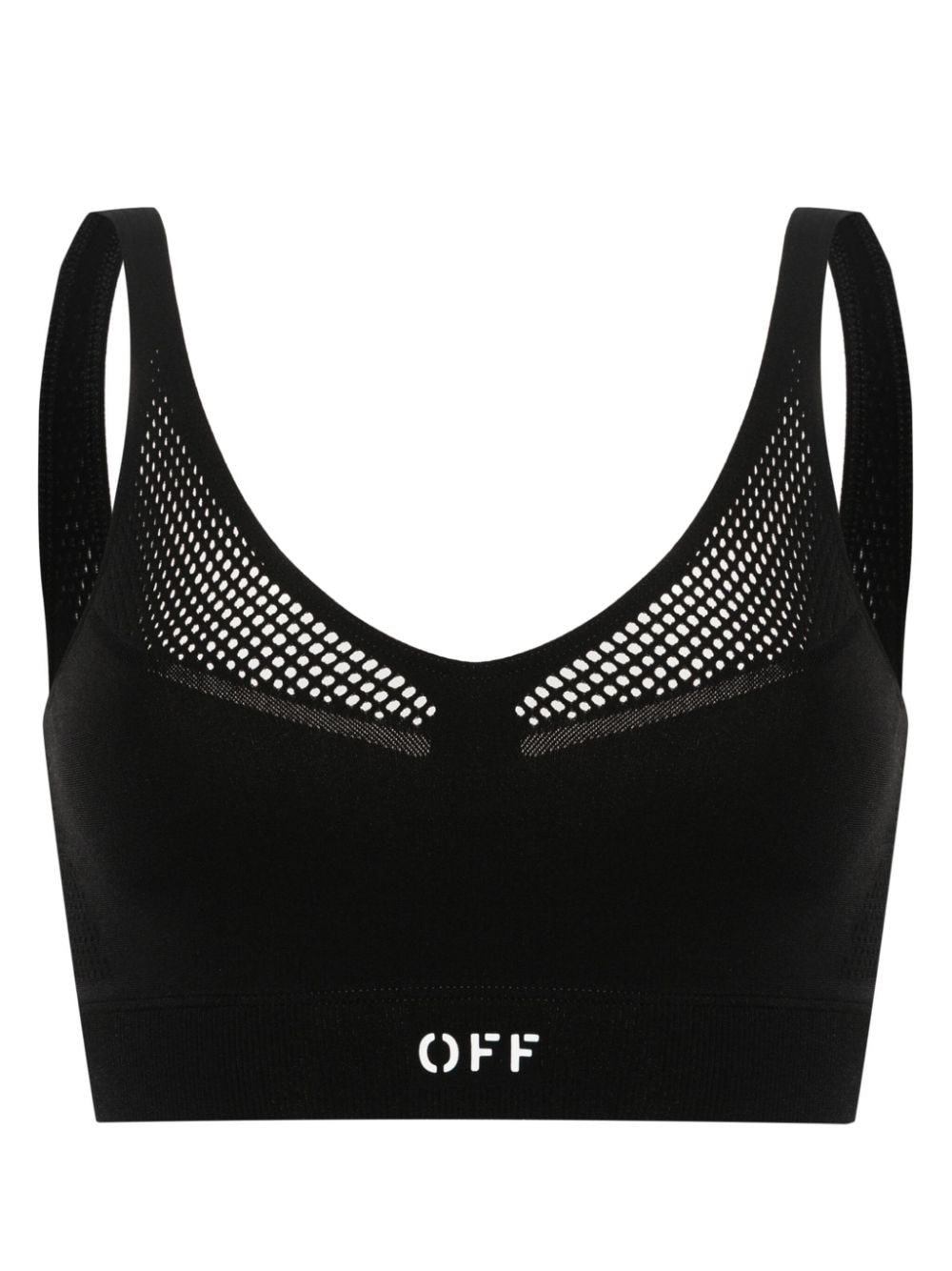 Shop Off-white Sporty Top In Black  