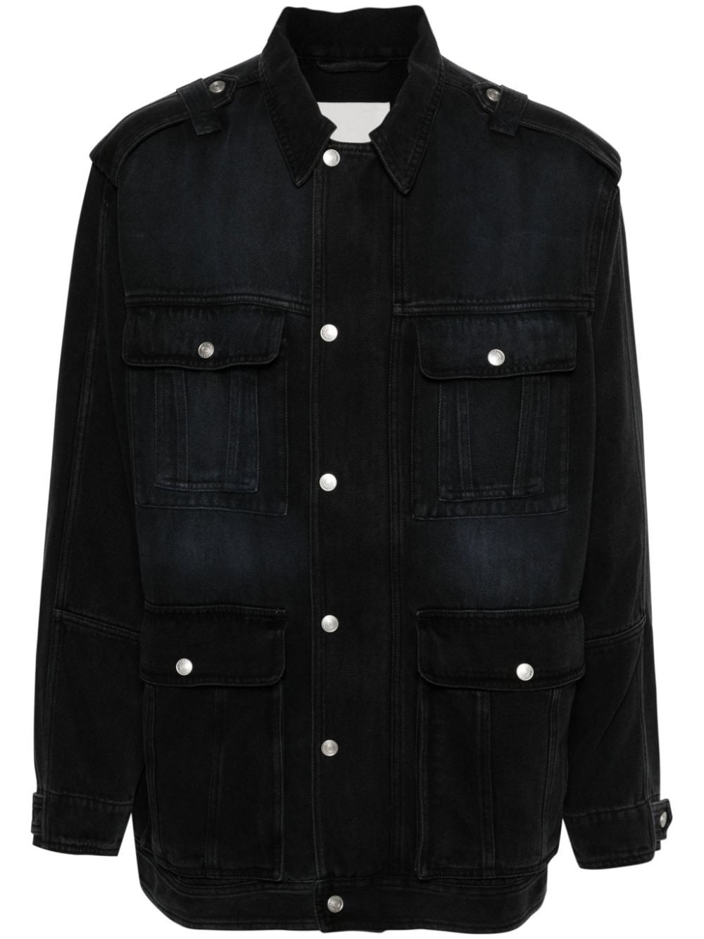 Shop Marant Denim Jacket In Black  