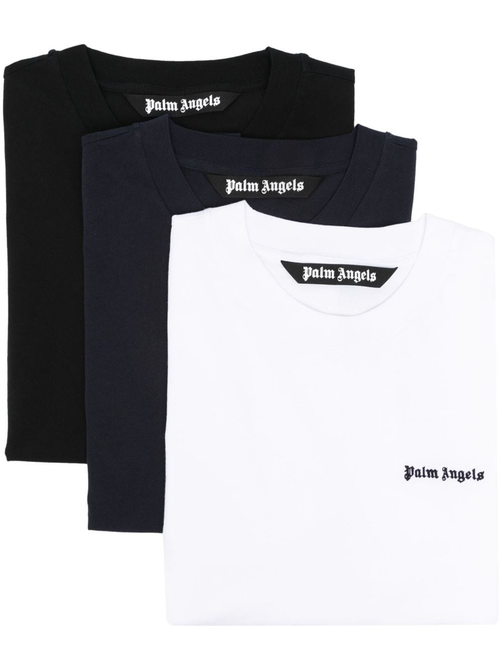 Shop Palm Angels Logo T-shirt (3-pack) In Multi