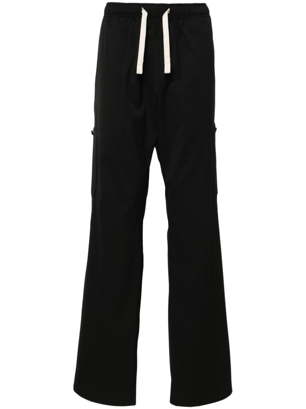 Shop Palm Angels Cargo Pants In Black  