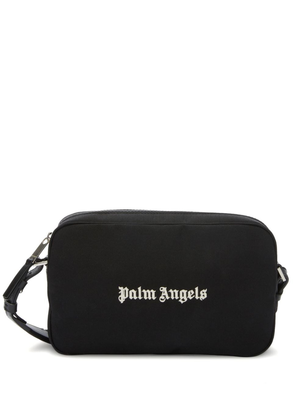 Shop Palm Angels Logo Crossbody Bag In Black  