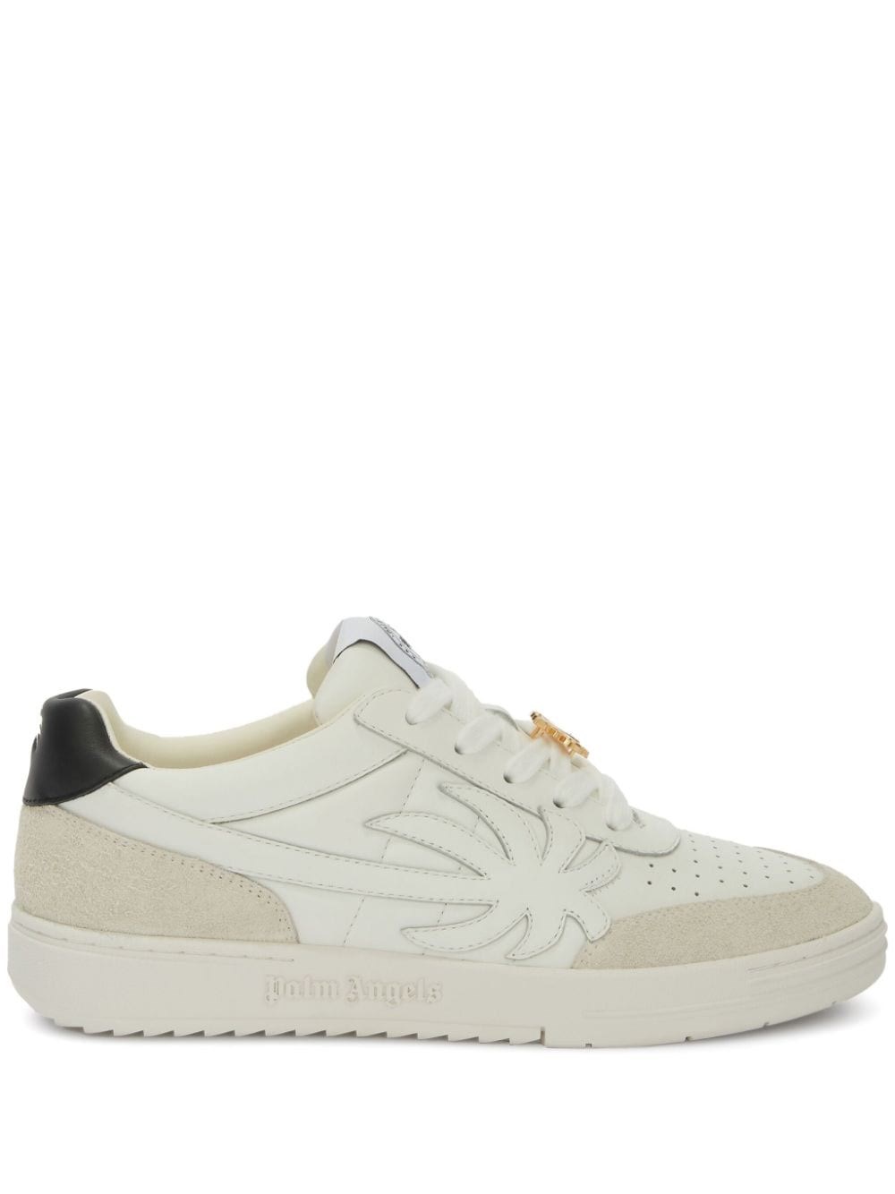 Shop Palm Angels 'palm Beach University' Sneakers In White