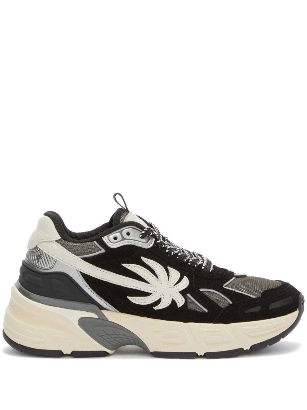 Shop Palm Angels 'the Palm Runner' Sneakers In Black  