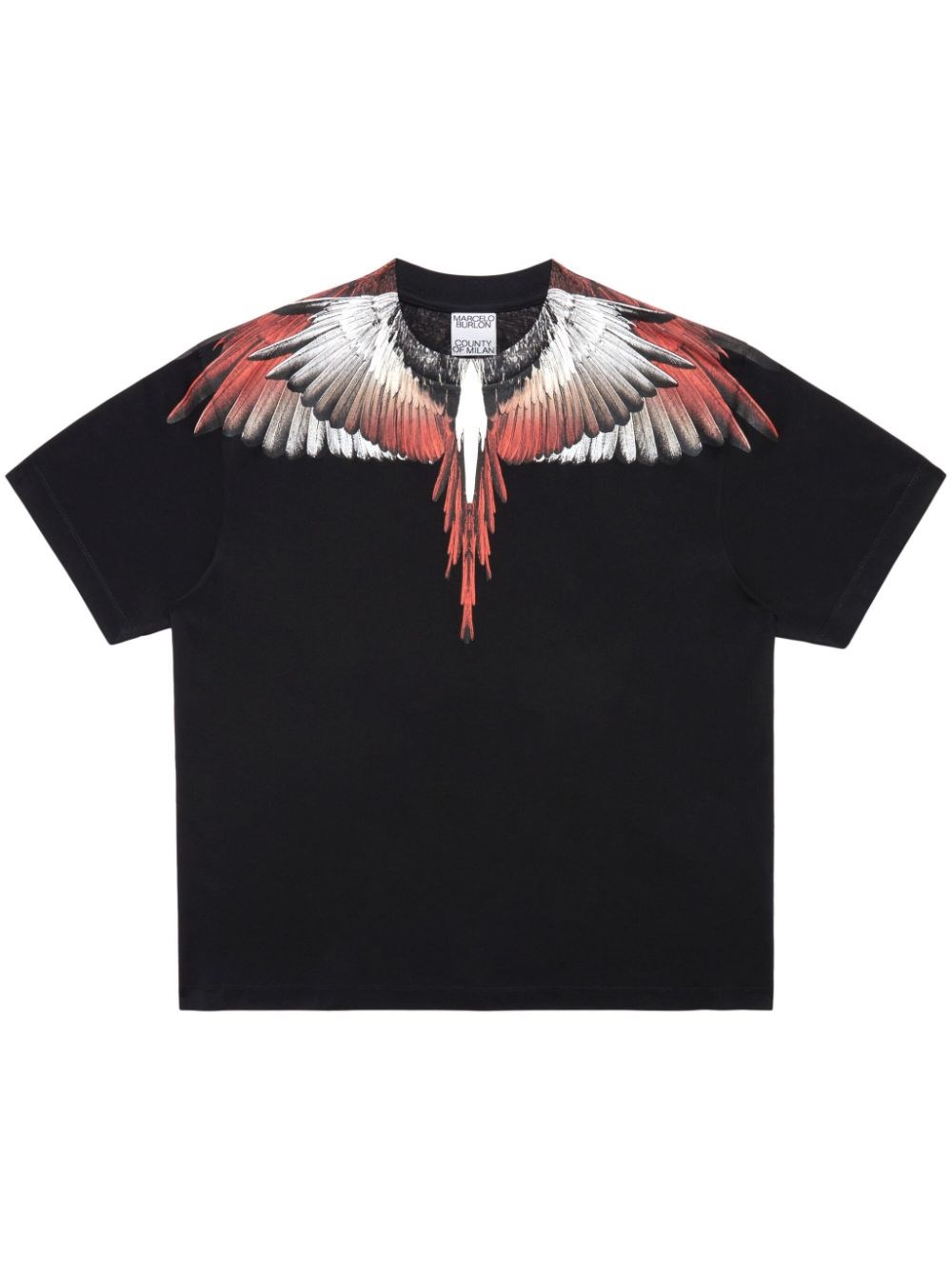 Shop Marcelo Burlon County Of Milan 'wings' T-shirt In Black  