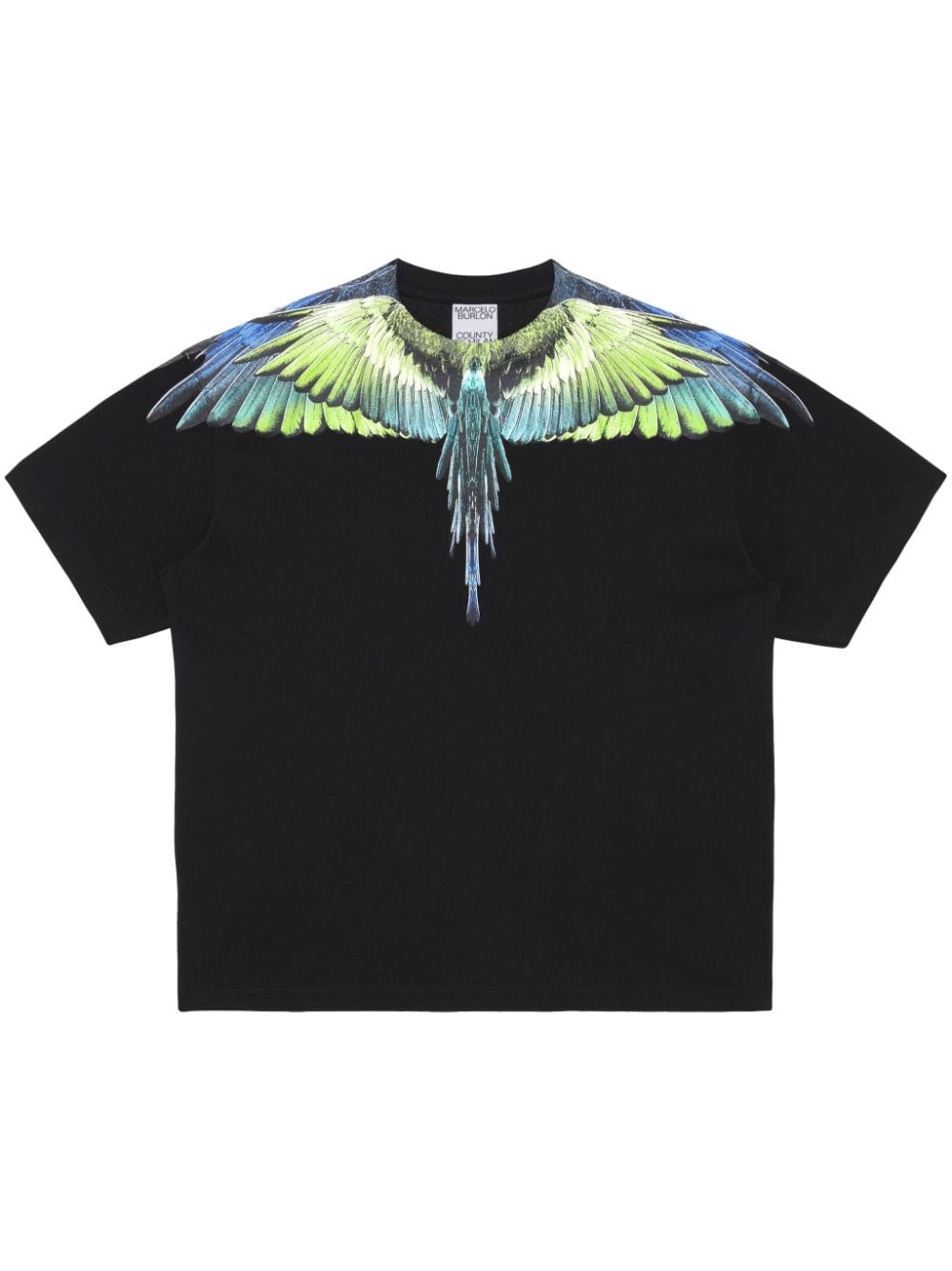 Shop Marcelo Burlon County Of Milan 'wings' T-shirt In ブラック