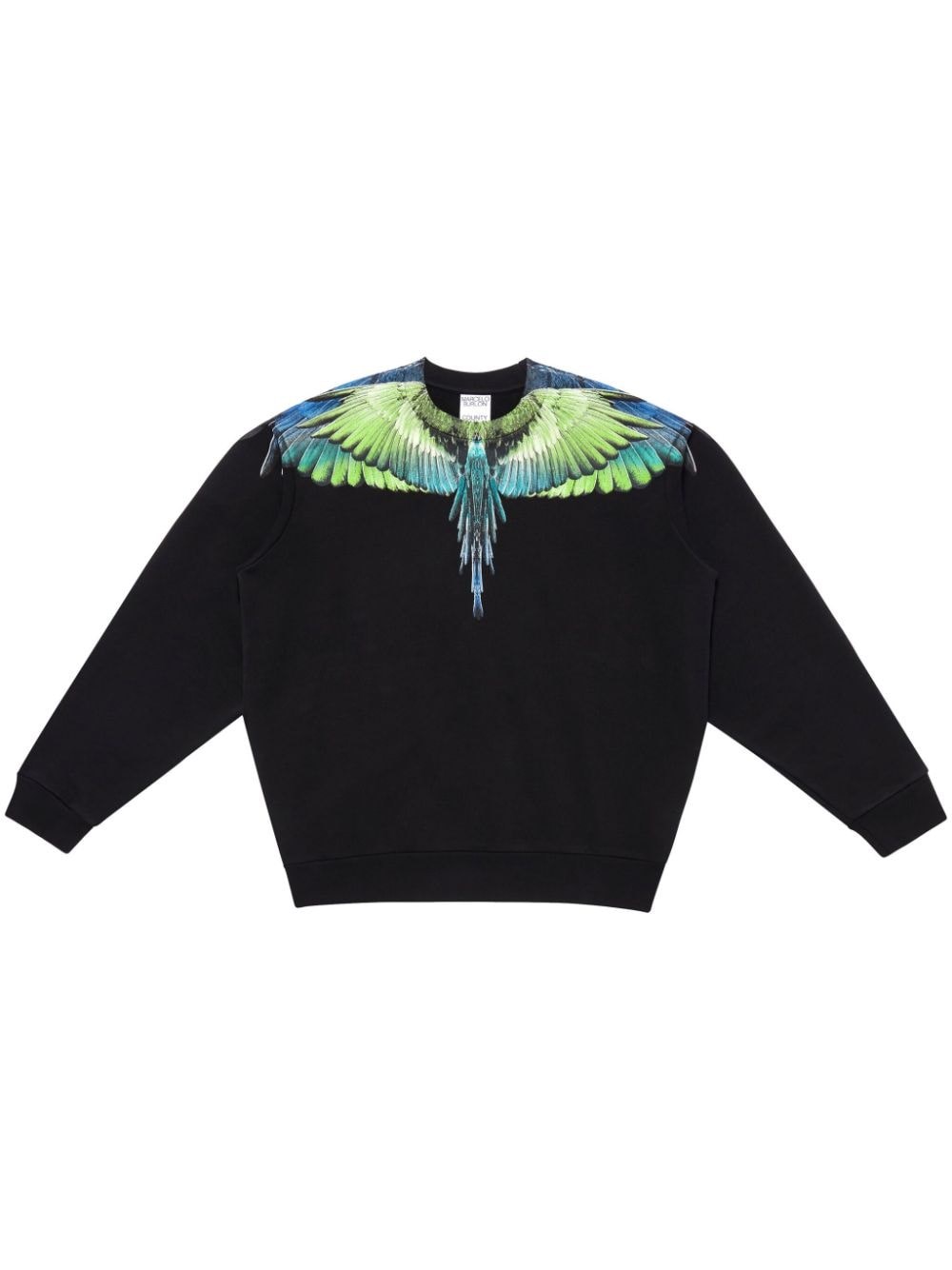 Shop Marcelo Burlon County Of Milan 'wings' Sweatshirt In Black  