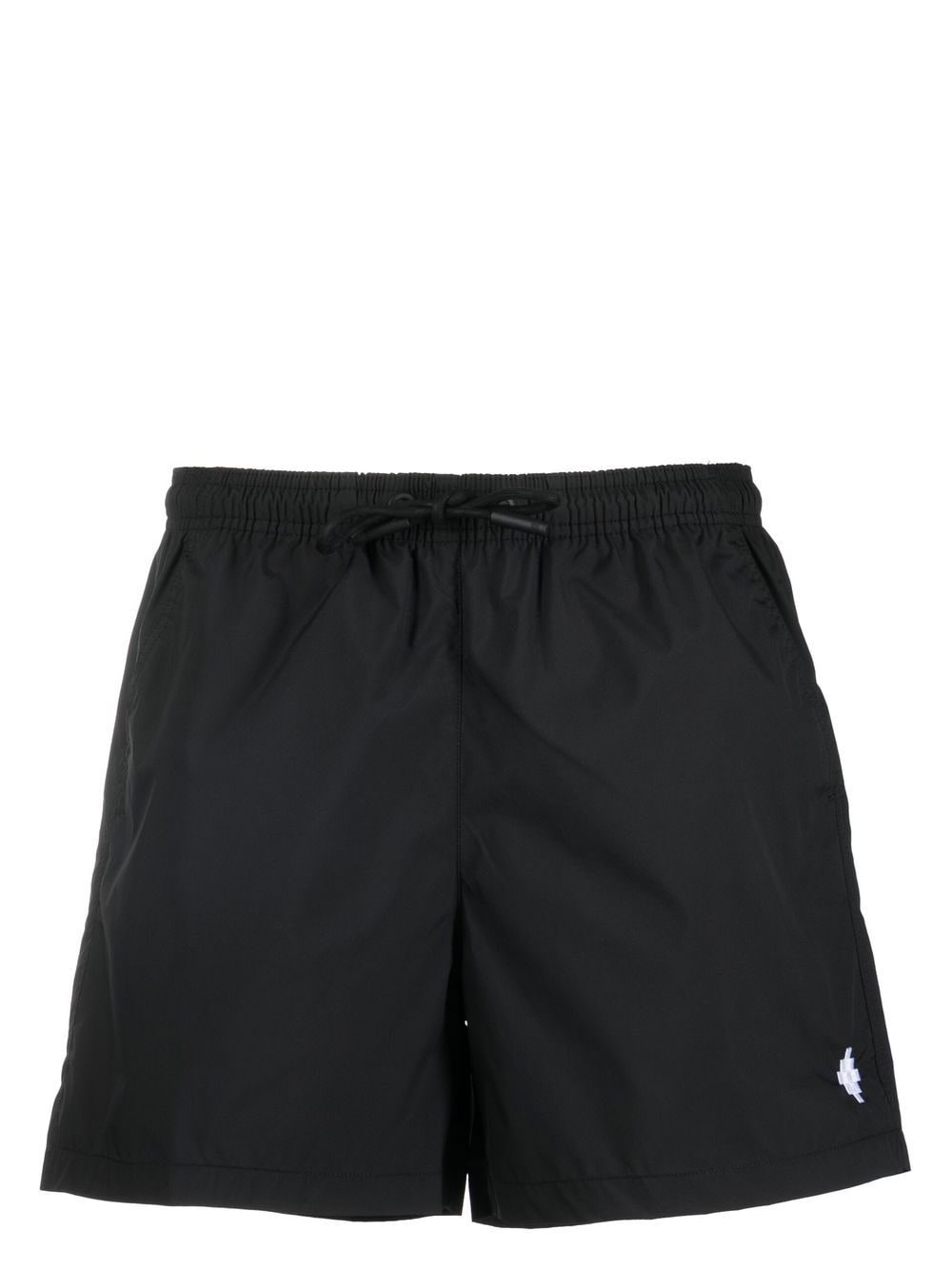 Shop Marcelo Burlon County Of Milan Logo Sea Shorts In Black  