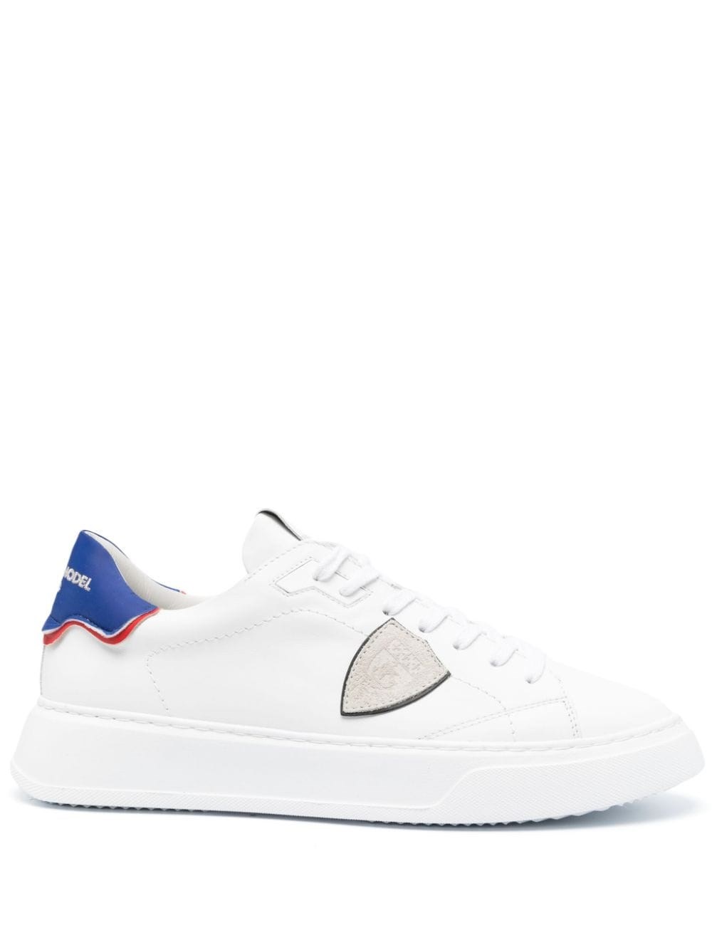 Shop Philippe Model 'temple' Sneakers In White