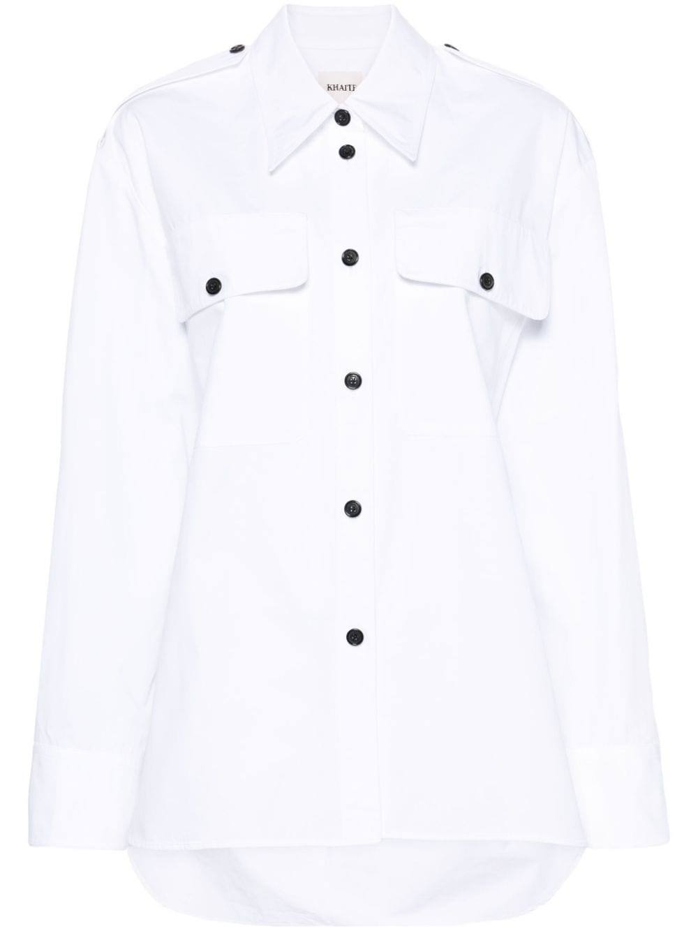 Khaite Cotton Shirt In White
