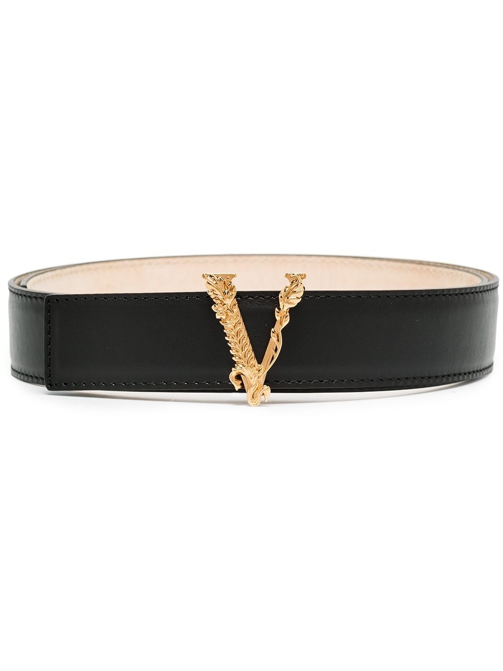 Shop Versace Virtus Belt In ブラック