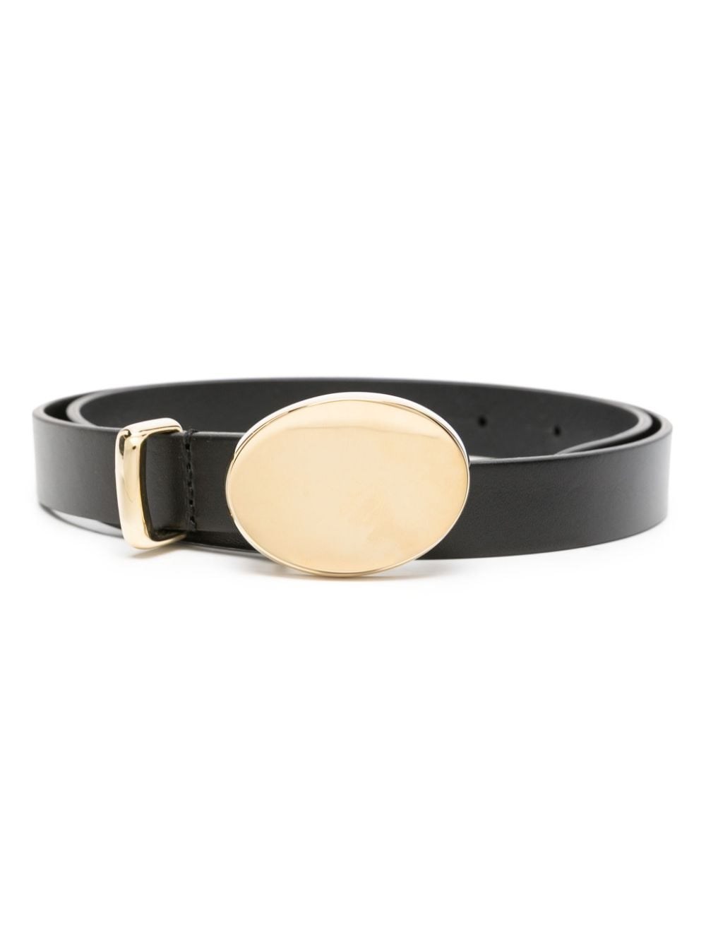 Shop Isabel Marant Leather Belt In Black  