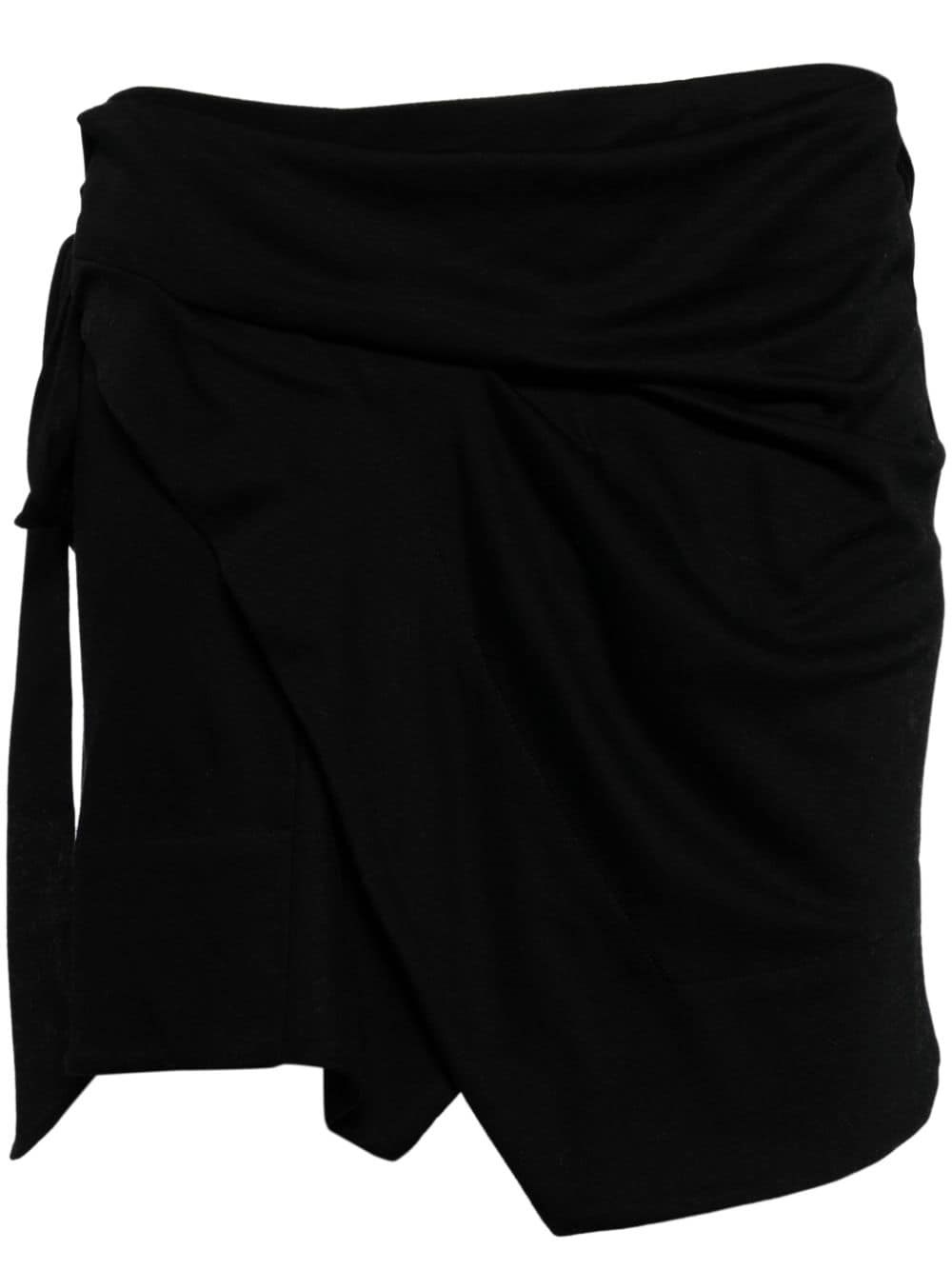 Shop Isabel Marant Wrap Skirt In Black  