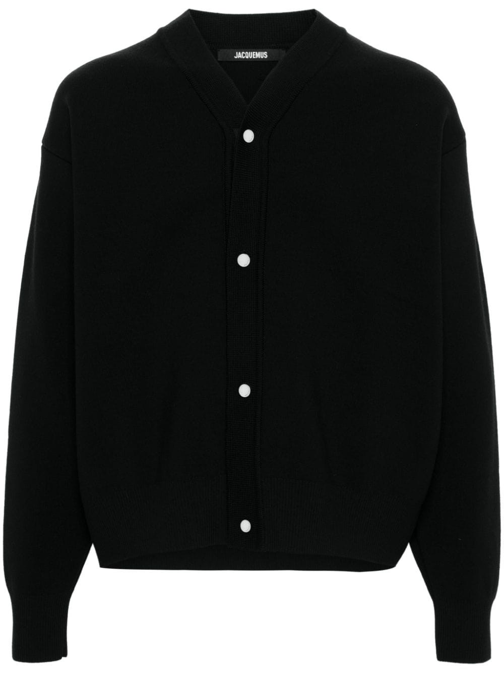 Shop Jacquemus Cardigan In Black  