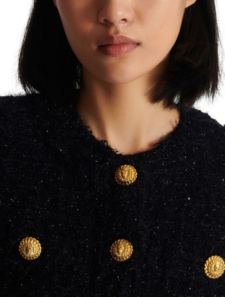【関税込み】balmain Vichy tweed short jacket Balmain Vichy Tweed Short Jacket In Multi | ModeSens