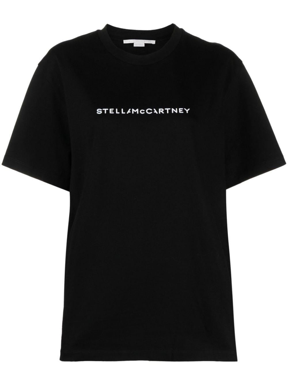 Shop Stella Mccartney Cotton Jersey T-shirt In Black  