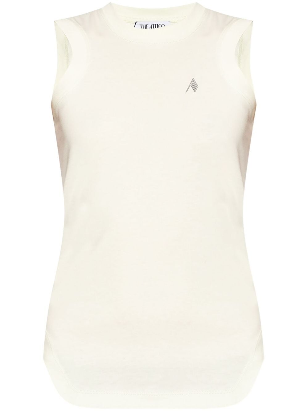 Shop Attico Shaped Tank Top In White