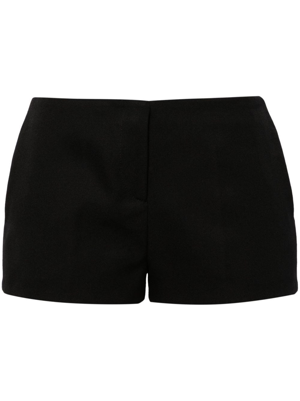 Shop Attico Tailored Shorts In Black  